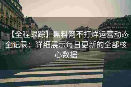 【全程跟踪】黑料网不打烊运营动态全记录：详细展示每日更新的全部核心数据