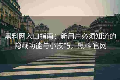 黑料网入口指南：新用户必须知道的隐藏功能与小技巧，黑料 官网