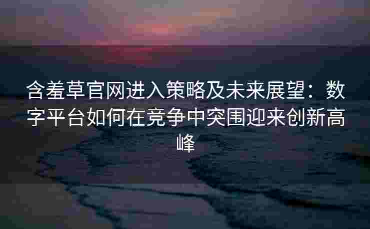 含羞草官网进入策略及未来展望：数字平台如何在竞争中突围迎来创新高峰